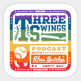 Three Swings PRIDE Sticker